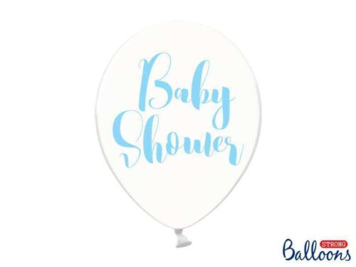 balon baby shower błękitny 30 cm