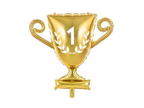 foliowy balon puchar złoty